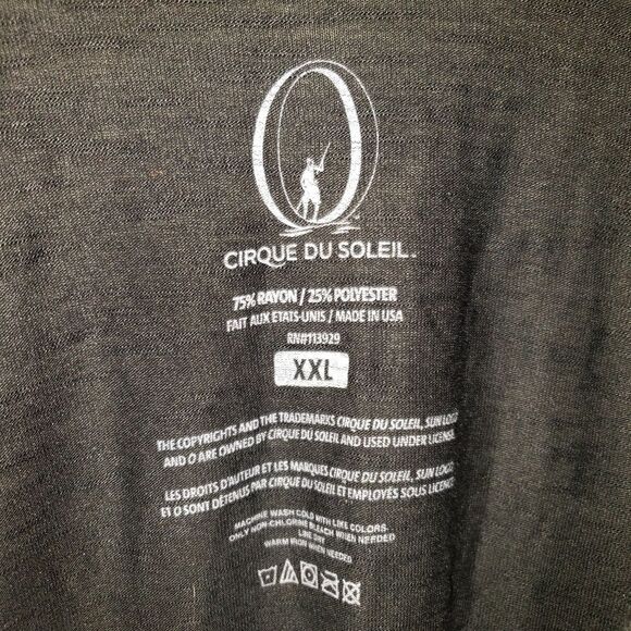 CIRQUE DU SOLEIL "O" SHOW BELLAGIO MERCH BATWING TUNIC TOP SIZE XXL - Picture 5 of 6